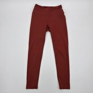 Free People Movement Leggings Red Brown High Waisted Athletic Workout Pants‎ XS